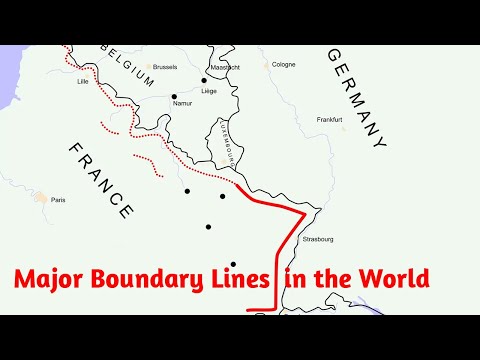 Major Boundary Lines in the World || विश्व की मुख्य अंतरराष्ट्रीय सीमा रेखाएं || G.K Part-6