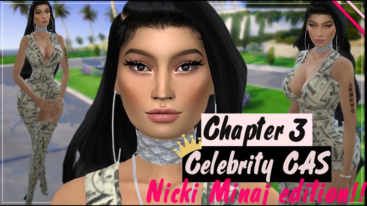 NICKI MINAJ Celebrity CAS / The Sims 4 (+ CC LIST) + BONUS ENDING ...