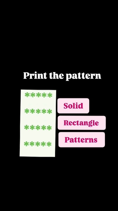 Solid rectangle patterns program in java || Solid rectangle patterns ...