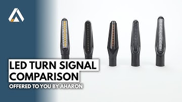 MotoLumino motorcycle sequential LED turn signal lights / flashers comparison