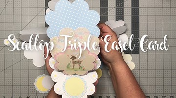 Triple Easel Scallop Card Cricut Design Space File & How To Assemble