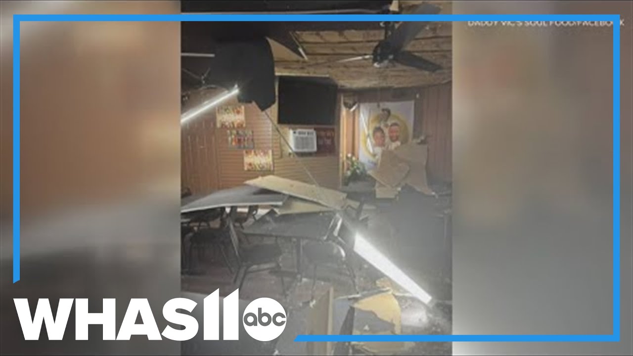 Louisville restaurant closes after roof collapse due to severe weather ...