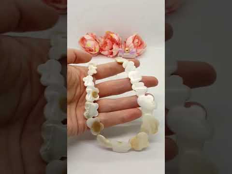 Ніжне кольє "метелики" натуральний перламутр, видео 1