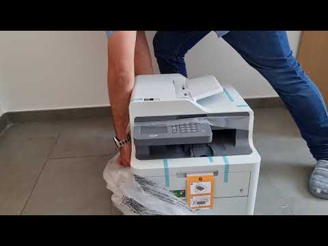 Brother DCP-L3550CDW color laser multifunction unboxing