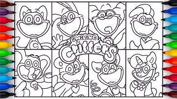 Smiling Critters New Coloring Pages | How to COLOR Characters Poppy Playtime 3 | Satisfying