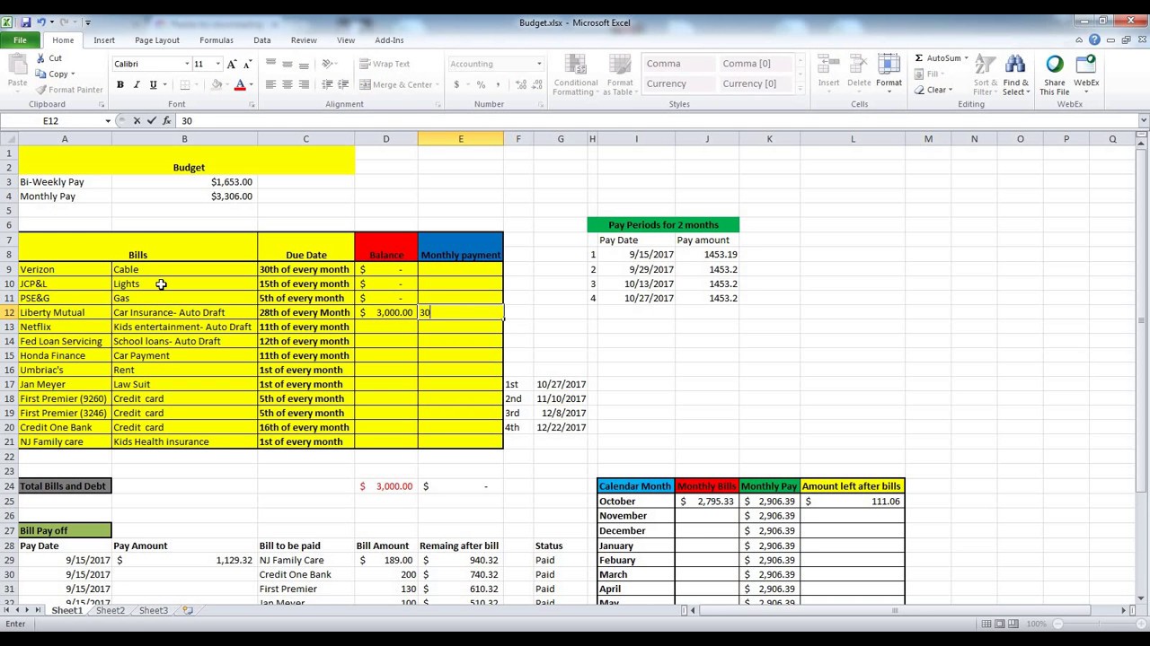 free budgeting tool with