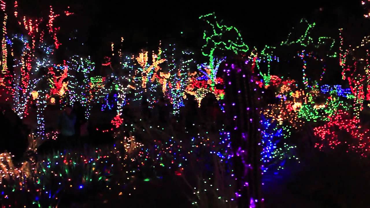 Ethel M Cactus Garden Christmas Las Vegas Youtube