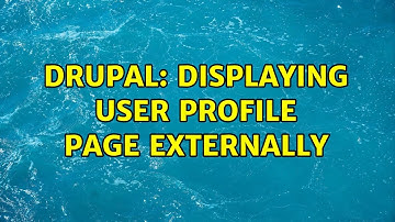 Drupal: Displaying User Profile page externally