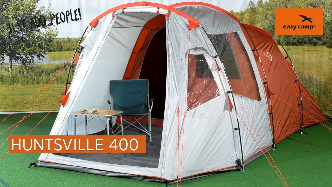 Kiezelsteen Voor type sturen Easy Camp Tent HUNTSVILLE 400 - YouTube