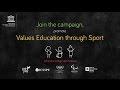 Values education through sport