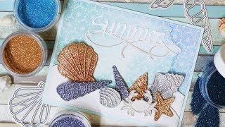 Summer Card with Beach Glitter Palette | Technique Friday with Els screenshot 5