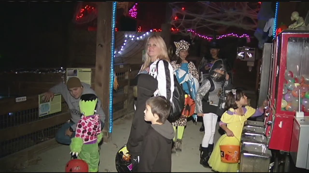 Forest Park lets kids trickortreat early YouTube