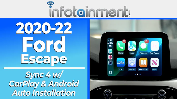 2020-22 Ford Escape 8" Sync 3 To 8" Sync 4 Upgrade w/ Wireless Apple CarPlay & Android Auto Install