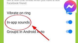 What is in-app Sound in Facebook Messenger screenshot 1