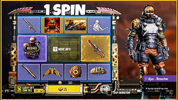 GOT AJAX BREACHER CHARACTER WITH 1 SPIN 🔥 | LUCKIEST DRAW | CALL OF DUTY MOBILE | POCO X3 PRO