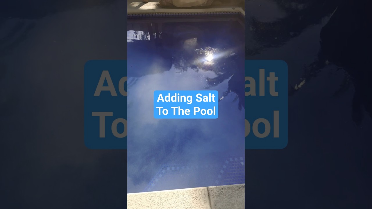 Adding Salt to the pool #poolservice #pool #poolmaintenance #pools #poolguy #hendersonhomes #diy
