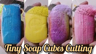 Asmr soap ||First cuts || tiny soap Cubes || satisfying video.