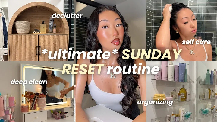 SUNDAY RESET ROUTINE | *extreme* deep cleaning, self care, shopping , organizing thumbnail