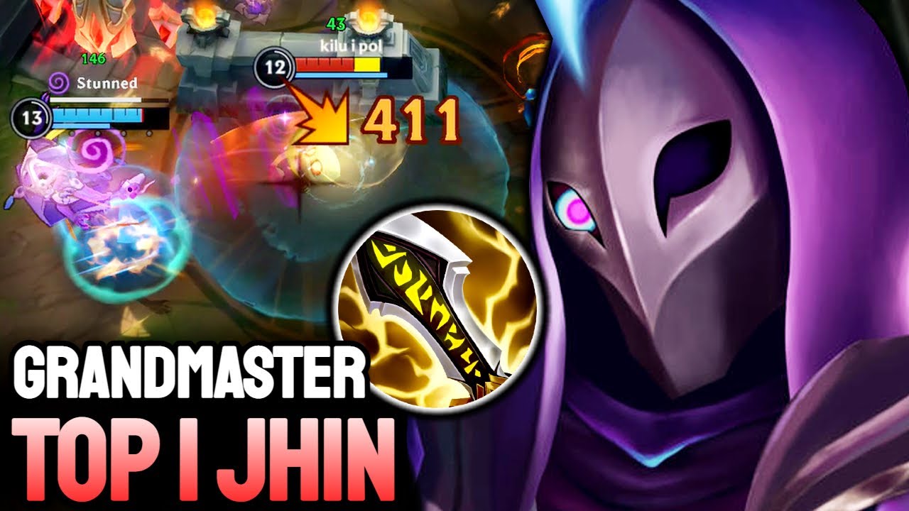 WILD RIFT JHIN - TOP 1 JHIN GAMEPLAY - GRANDMASTER RANKED - YouTube