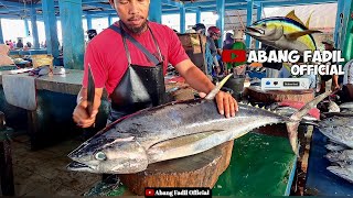 🐬🔥🔪FISH TUNA CUTTING SKILLS❗️CARA CEPAT MEMOTONG IKAN TUNA SIRIP KUNING  !!!!!