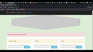 Demo project on Library Management System using Spring Boot, Spring Security,Thymeleaf,Bootstrap