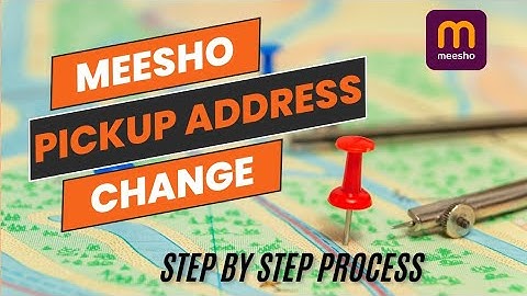 Meesho Pickup Address Change | How to Change Pickup Address on Meesho | Address Change in Meesho