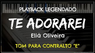 🎤 Te Adorarei (Playback Legendado - Tom Contralto \