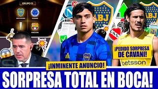 Zeballos's unexpected bombshell at Boca! ► The special request to the AFA for Cavani! ► 3 changes...