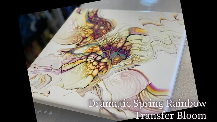 #201 Dramatic Spring Rainbow  Transfer Bloom | Acr...