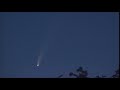 Neowise comet moving across the sky