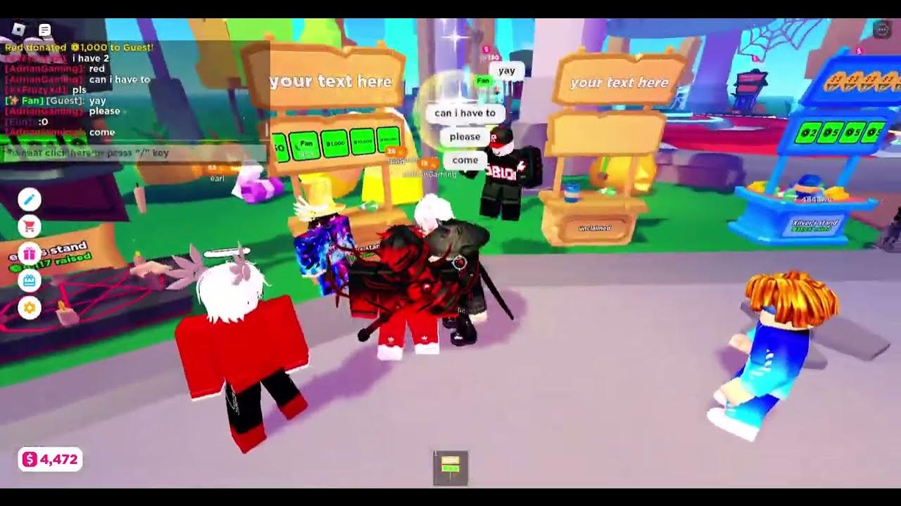 Donating 1k Robux to my friend in Pls Donate! - YouTube