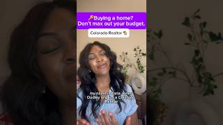 Buying a home? Don’t max out your budget. #sellmyhouse #favoriterealtor #getrealtor #listingagent