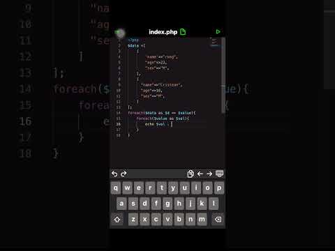PHP foreach loop with associated arrays #coding #turtle #python #php ...