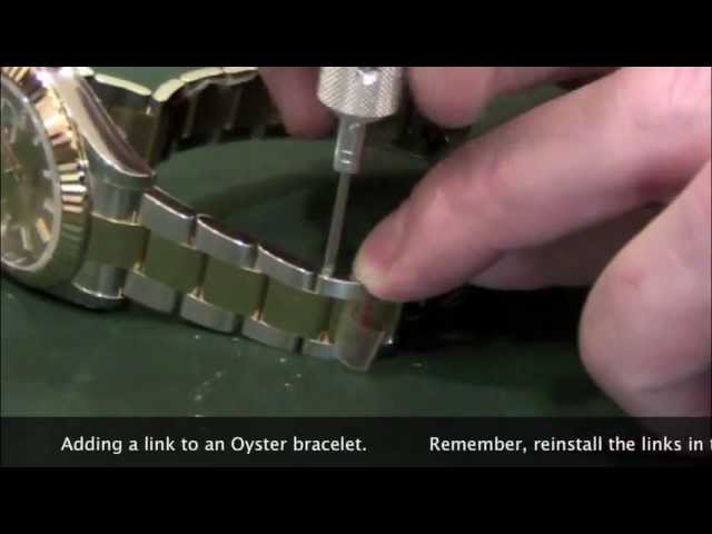 adjusting rolex oyster bracelet