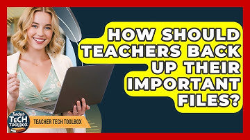 How Should Teachers Back Up Their Important Files? - Teacher Tech Toolbox