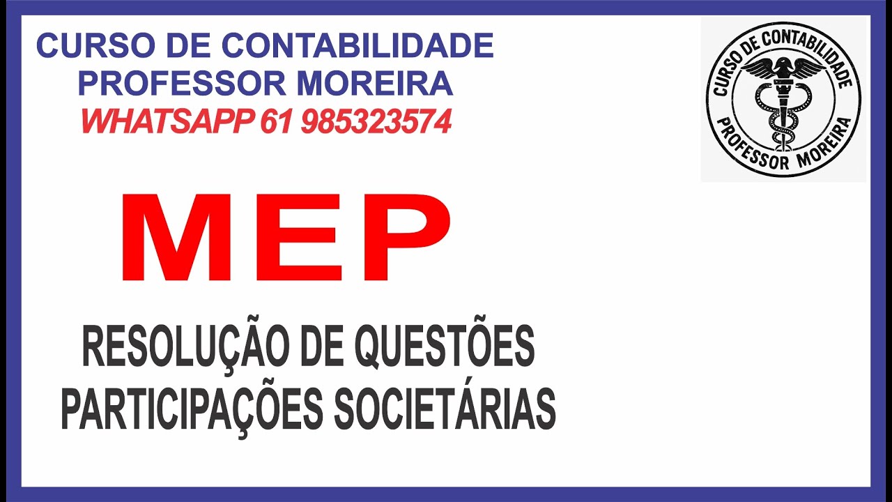 PARTICIPAÇÕES SOCIETÁRIAS - MEP