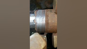 Turning tool to clean thread rust- Good tools and machinery make work easy