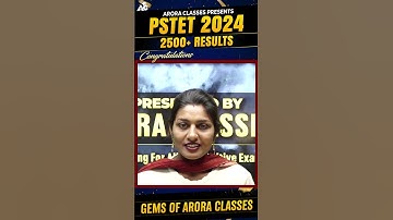Pstet 2024 Qualified Student | Saroj | Gems of Arora Classes