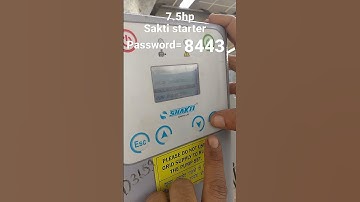 7.5hp shakti starter password#starter solar systems#farmer setting