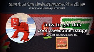 How to Survival the DRAKOBLOXXERS the Killer in DOORS (April Fools 2024)