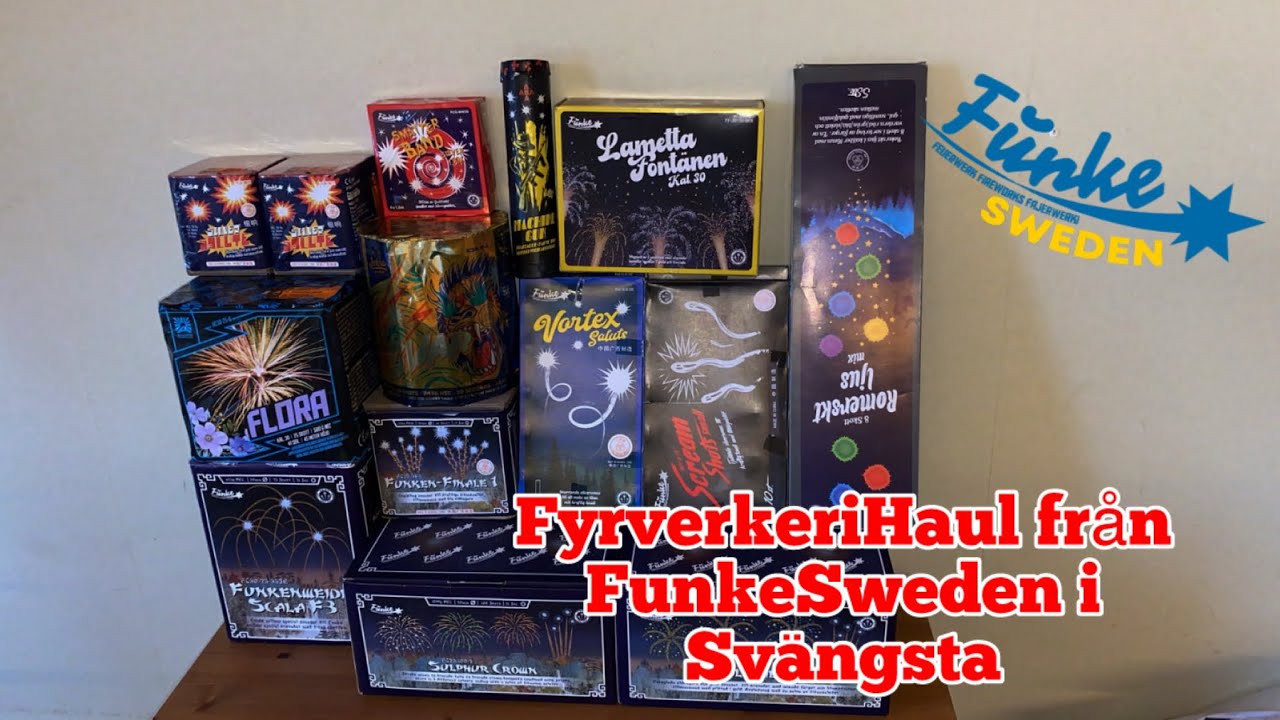 Fyrverkeri-haul från FunkeSweden i Svängsta