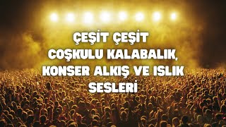 Kalabalık Konser Alkış Islık Sesleri  (Biribirinden Farklı Coşkulu Kalabalalık Sesleri)