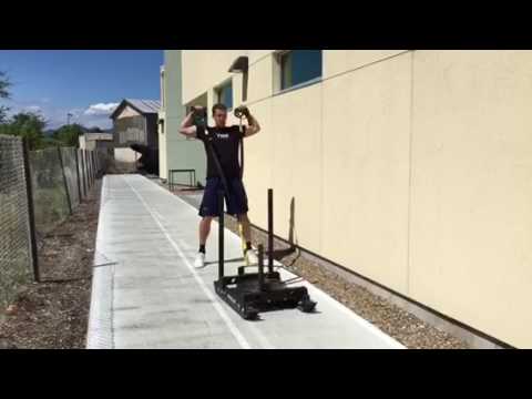 Basketball Strength and Conditioning Combo Using a TRX: TRX + Sled Work