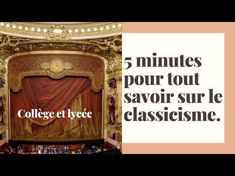 Vidéo: Tendances Littéraires : Romantisme Et Classicisme