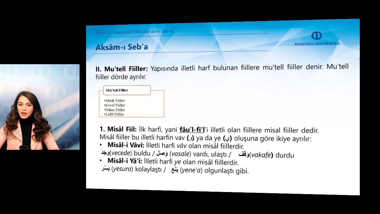 ARAPÇA I - Ünite2 - Özet