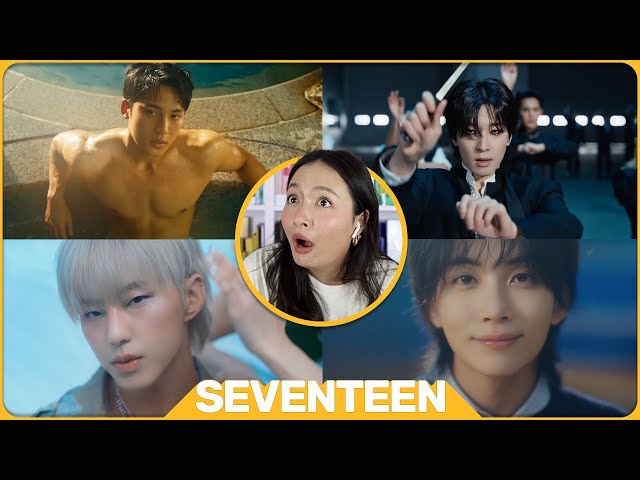 SEVENTEEN (세븐틴) 'MAESTRO’, 'LALALI’, 'Spell’ and '청춘찬가' MV REACTION class=