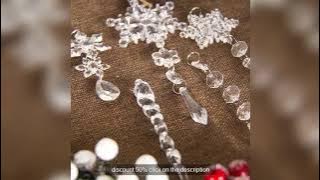 10pcs Christmas Snowflake Ice Pendants Xmas Tree Hanging Ornaments Navidad Home Decoration Winter Ne