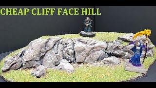 How to make a cheap rock face hill