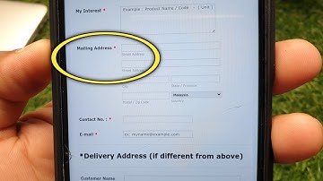 mailing address ka matlab kya hai | mailing address kya hota hai 
