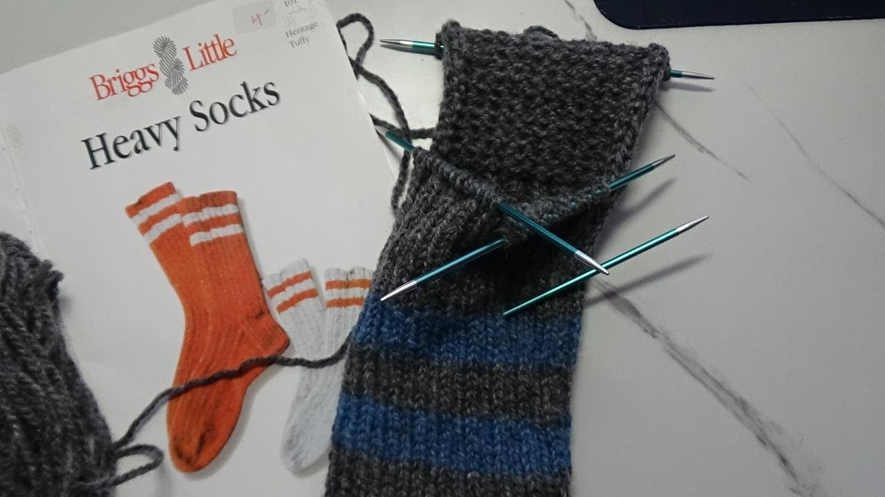 Turning the Heel on DPN'S, Knitting Tutorial 
